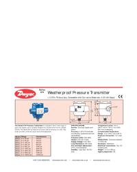 Thumbnail of document Data Sheet - 679 Weatherproof Pressure Transmitter